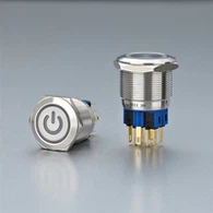 GQ22 22mm Anti-Interruptor de botón pulsador antivandálico